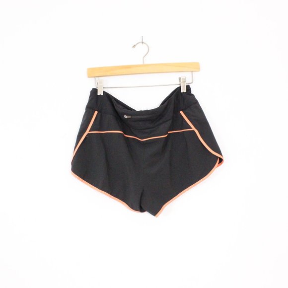 *H&M Black Athletic Elastic Waist Contrast Track Shorts - Picture 3 of 4